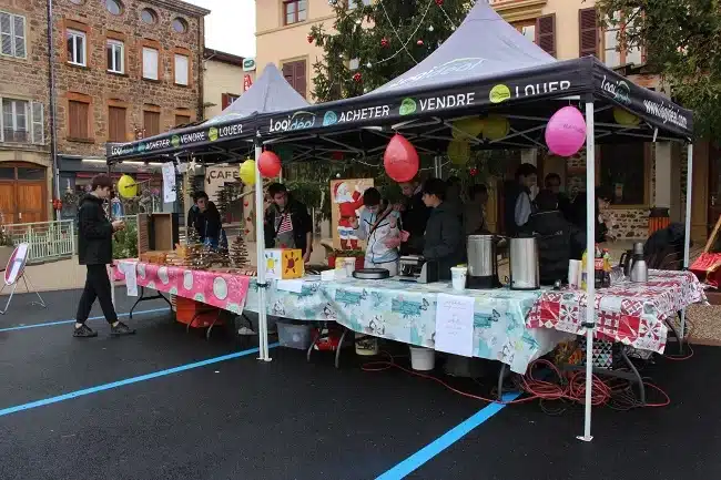 mfr des 4 vallees lamure sur rhone stand telethon 2023 avec