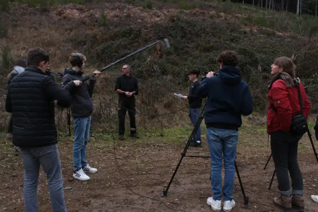 mfr des 4 vallees lamure sur rhone tournage du projet oree a